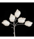 FLEUR EN PORCELAINE FROIDE ESCARGOT LISSE 2 X 1,5CM
