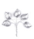 FLEUR EN PORCELAINE FROIDE ESCARGOT LISSE 2 X 1,5CM
