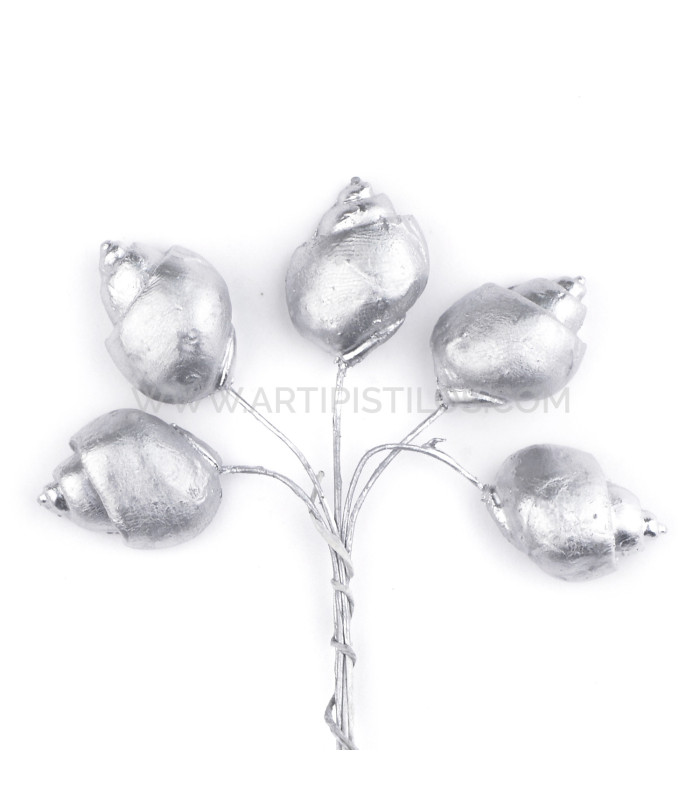 FLEUR EN PORCELAINE FROIDE ESCARGOT LISSE 2 X 1,5CM