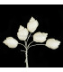 FLEUR EN PORCELAINE FROIDE ESCARGOT LISSE 2 X 1,5CM