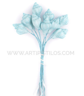 ESCARGOT FLEUR DE PORCELAINE FROIDE 1,5 x 1 cm