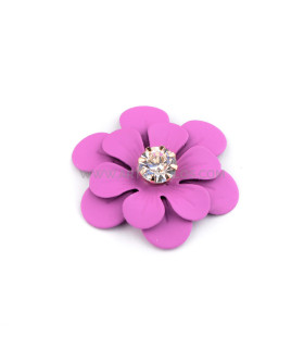 APPLICATION DE FLEURS MÉTALLIQUES AVEC STRASS "URAVAN"