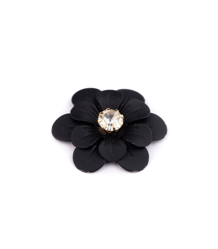 APPLICATION DE FLEURS MÉTALLIQUES AVEC STRASS "URAVAN"