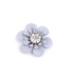 APPLICATION DE FLEURS MÉTALLIQUES AVEC STRASS "WALDEN"