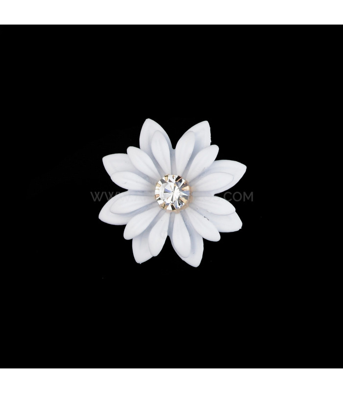 APPLICATION DE FLEURS EN MÉTAL AVEC STRASS "LIBERTY"