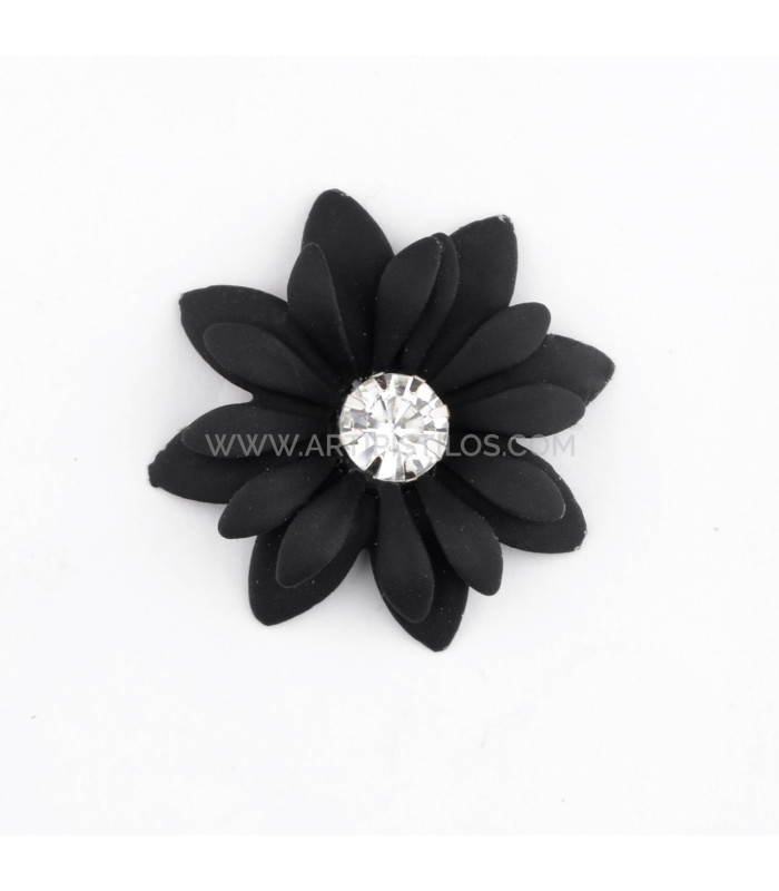 APPLICATION DE FLEURS EN MÉTAL AVEC STRASS "LIBERTY"