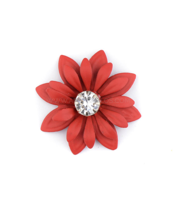 APPLICATION DE FLEURS EN MÉTAL AVEC STRASS "LIBERTY"