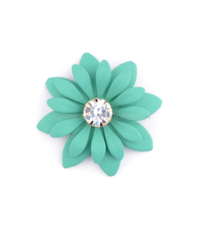 APPLICATION DE FLEURS EN MÉTAL AVEC STRASS "LIBERTY"