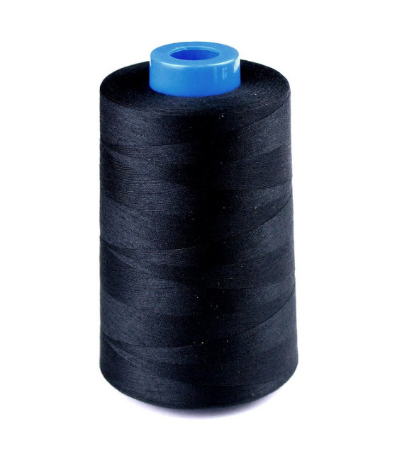 Fil En Polyester - 5 000 Mètres Noir - Fils - coton
