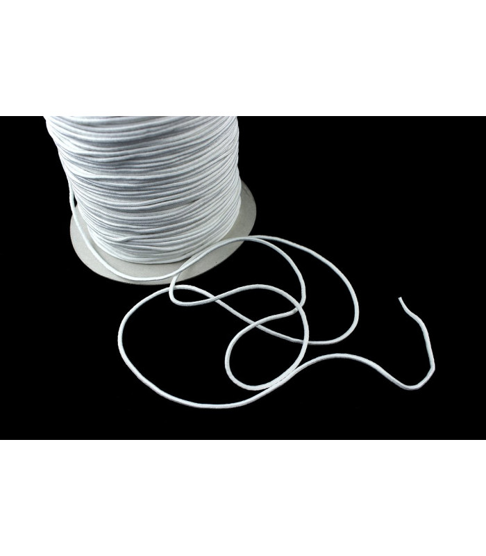 Cordon élastique en latex / polyester 3 mm