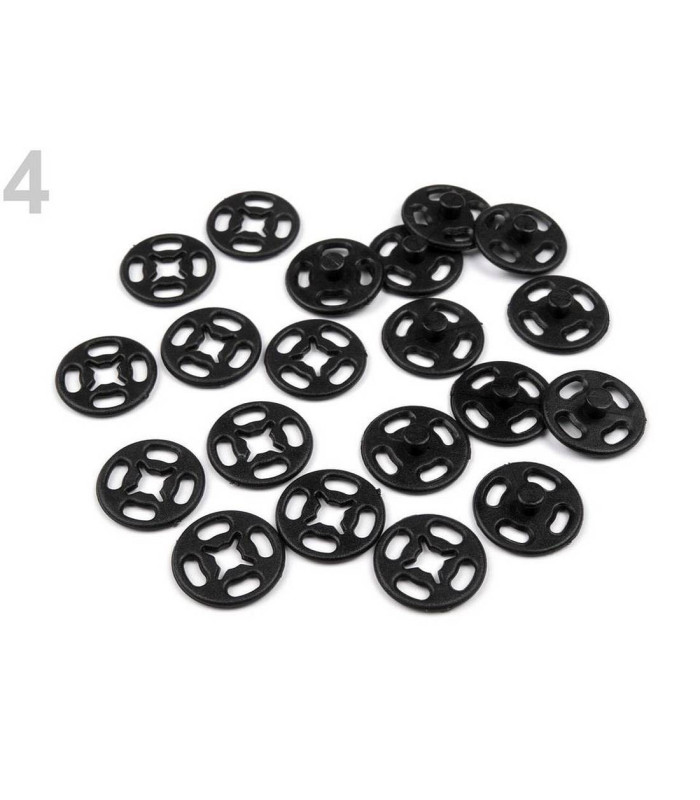 Boutons pression en plastique 13 mm