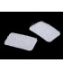 Velcro de forme rectangulaire 15 x 25 mm
