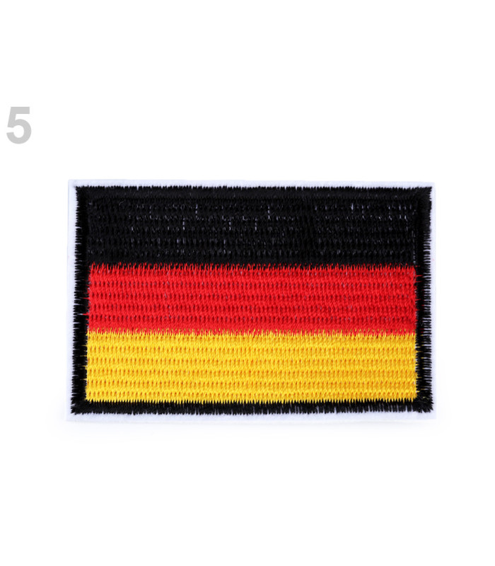MÉLANGE D'APPLICATIONS POUR LES DRAPEAUX BRODÉS THERMOSOUDÉS