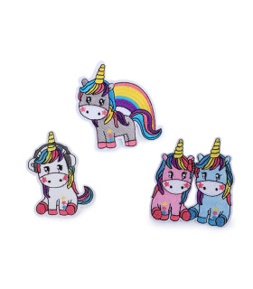 MÉLANGE D'APPLICATIONS POUR LA LICORNE BRODÉE