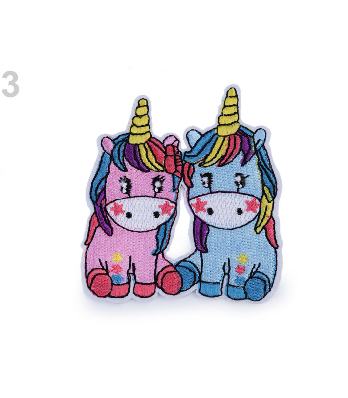 MÉLANGE D'APPLICATIONS POUR LA LICORNE BRODÉE
