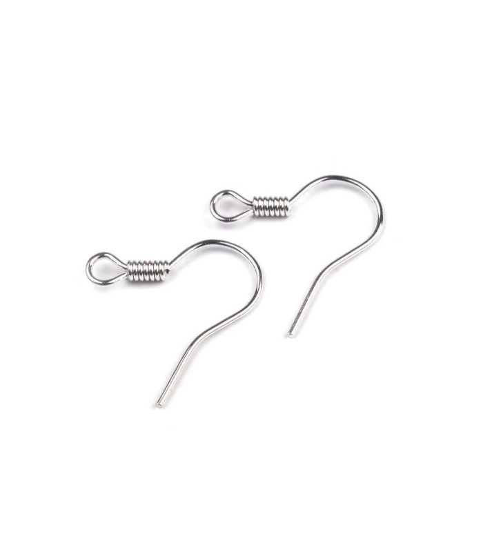 FERMETURE À CROCHET POUR BOUCLES D'OREILLES 15MM