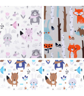 TISSU 100% COTON AVEC DES MOTIFS POUR ENFANTS