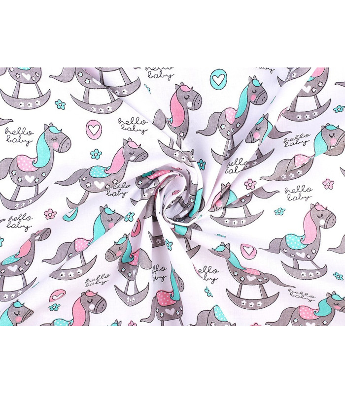 TISSU 100% COTON AVEC DES MOTIFS POUR ENFANTS 1,60 X 1 M