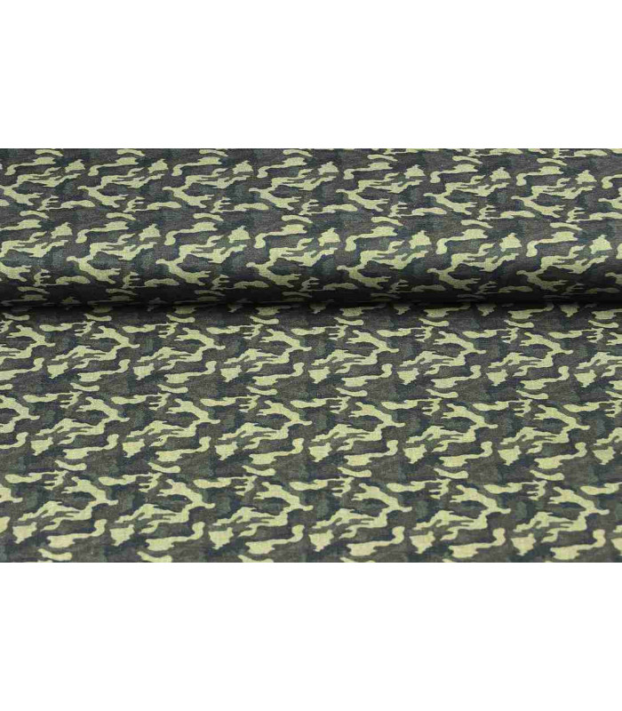 Tissu imprimé CAMUFLAJE 100% coton 50 cm X 150 cm