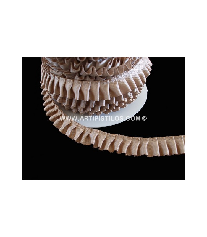 TAFFETAS FRONCÉ 16 MM.