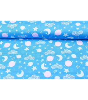 Tissu imprimé "FROM THE SKY" 100% coton