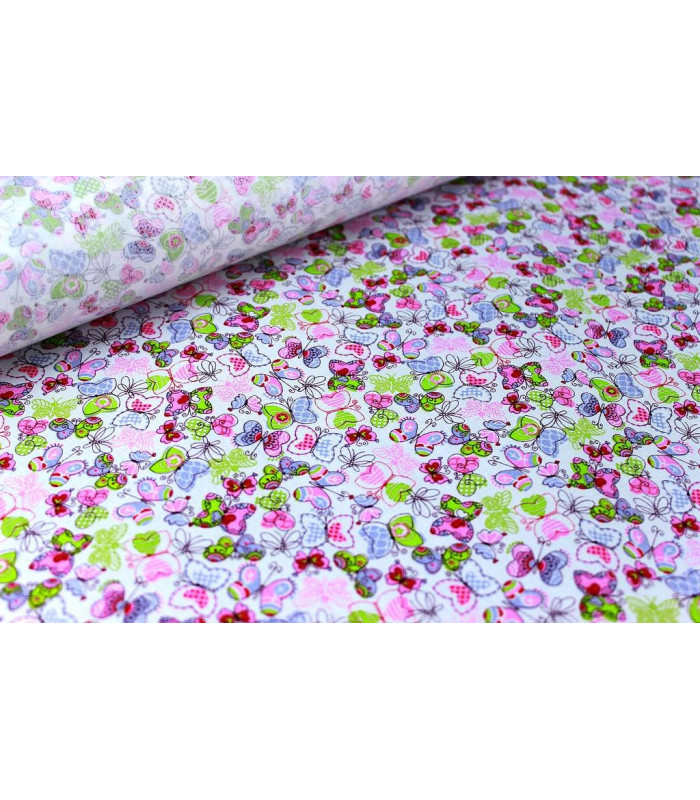 TISSU AVEC FINITION HYDROFUGE "BUTTERFLIES"