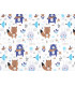 TISSU 100% COTON AVEC DES MOTIFS POUR ENFANTS 1,60 X 1 M