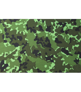 TISSU AVEC FINITION HYDROFUGÉE ET TRAITEMENT ANTIBACTERIEL "ARMÉE" 50 cm x 150 cm