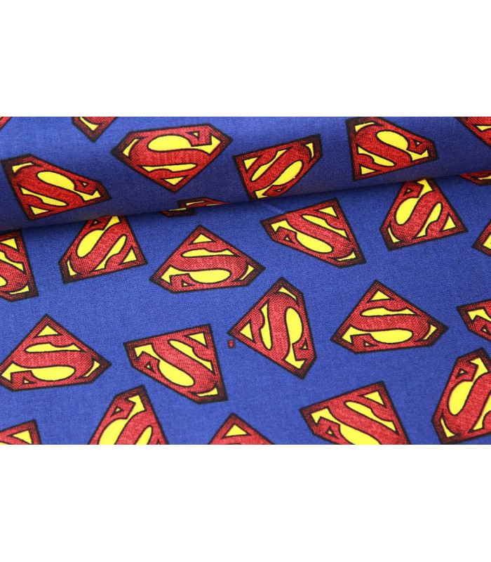 Tissu imprimé "SUPERMAN" 100% coton