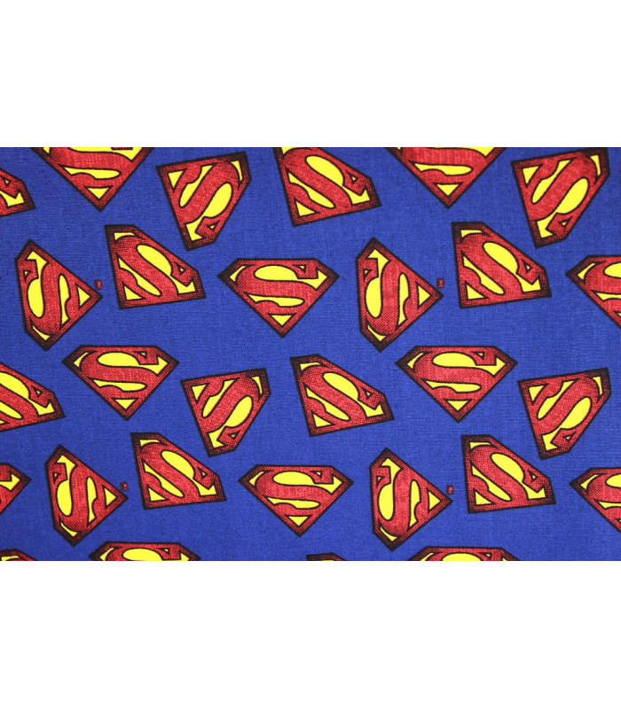 Tissu imprimé "SUPERMAN" 100% coton