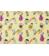 Tissu imprimé "LOS PICAPIEDRA" 100% coton
