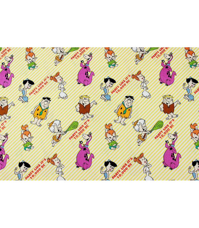 Tissu imprimé "LOS PICAPIEDRA" 100% coton
