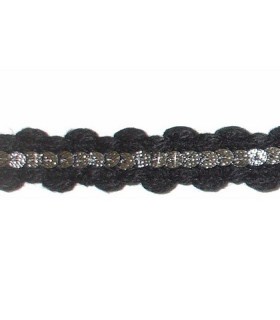 GALON EN LAINE ET PAILLETTES