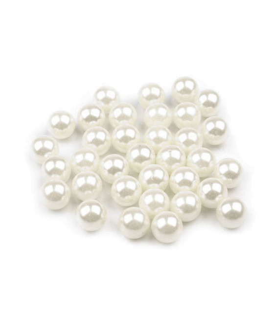 Perles À Riveter Rondes En Plastique Ø8 Mm X 100g Perla - Perles Et Pierres De Bijouterie - un chapeau