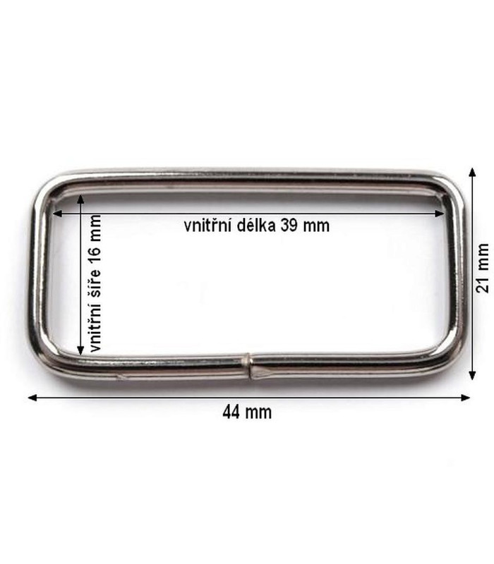 Boucle en métal  21 X 44 mm