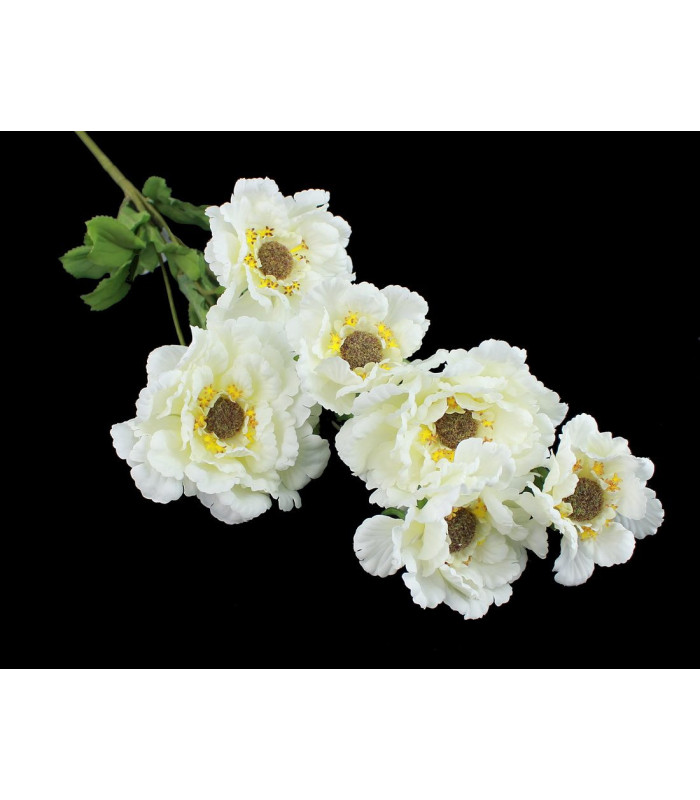 TIGE DE 6 FLEURS "ZINNIA"