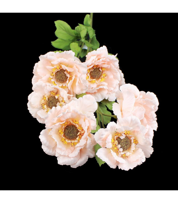 TIGE DE 6 FLEURS "ZINNIA"