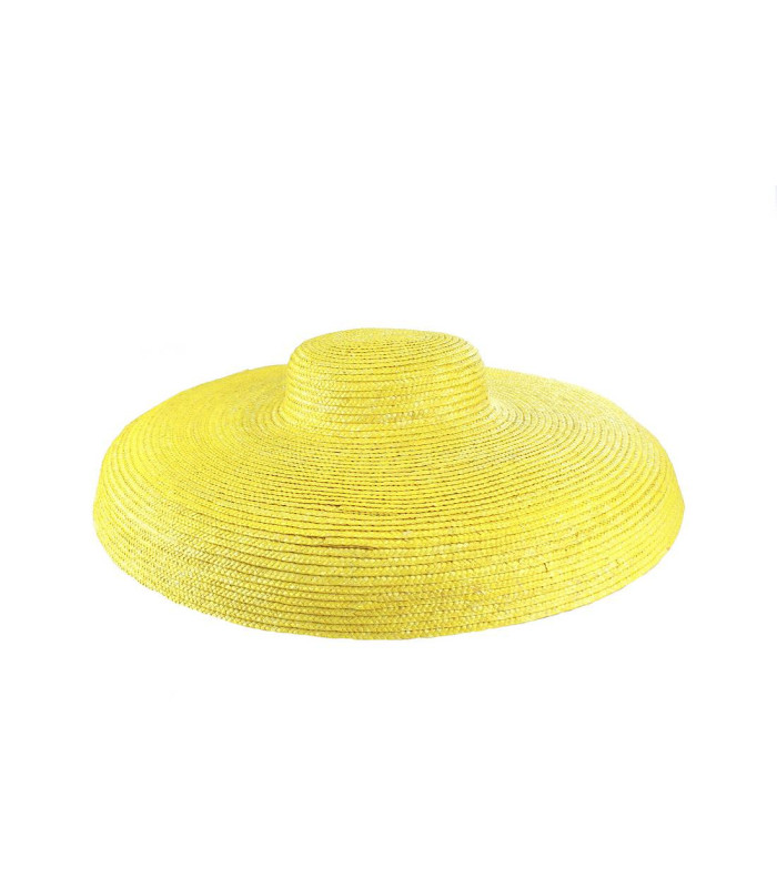 Chapeau de paille tressé "IRIS"