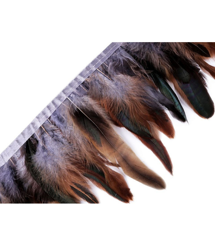 Frange plume de coq 15cm - 19cm / 25 cms.