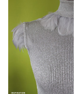 Frange plume d'oie 8 - 15 cm