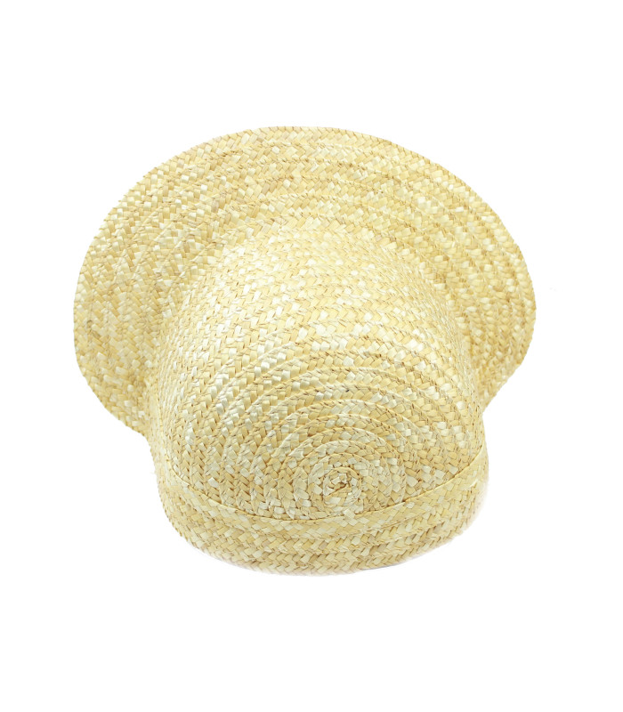 CHAPEAU EN PAILLE NATURELLE "BAPTISM"