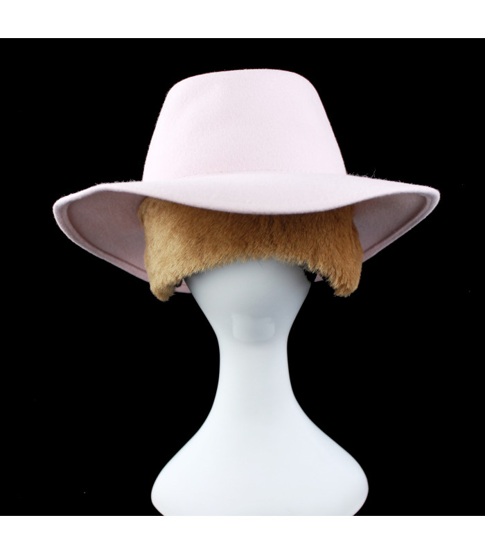Chapeau de feutre imperméable pour femme - Auto-ajustement