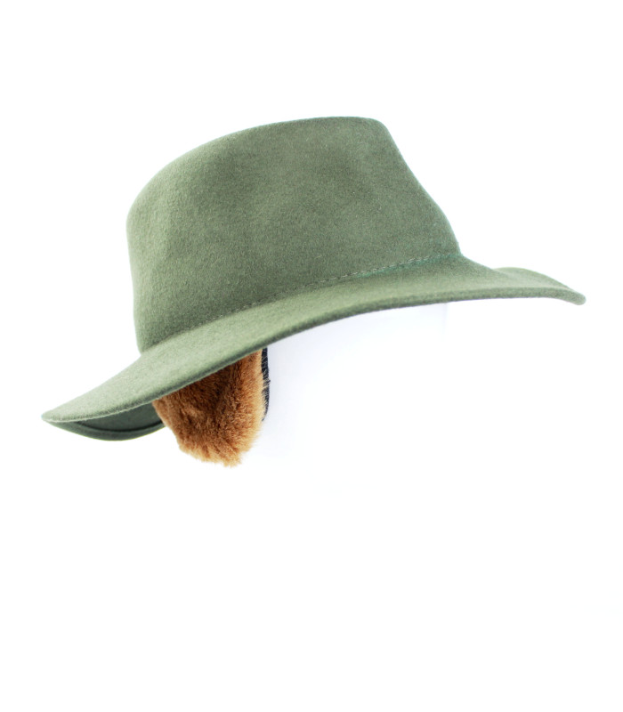 Chapeau de feutre imperméable pour femme - Auto-ajustement