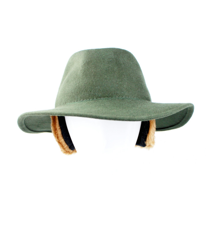 Chapeau de feutre imperméable pour femme - Auto-ajustement