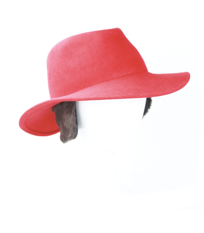 Chapeau de feutre imperméable pour femme - Auto-ajustement