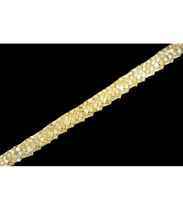 RUBAN DE PAILLE NATURELLE TRESSÉE "POMPIDOU" 23mm