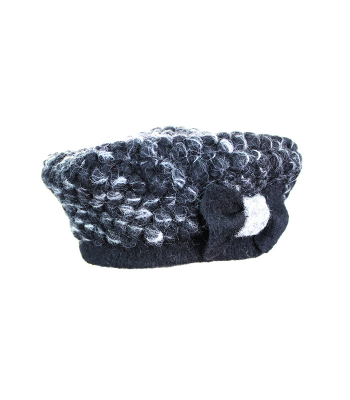 Béret de dame avec noeud