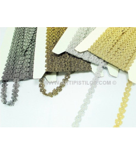 DENTELLE VINTAGE FIL MÉTALLISSÉ