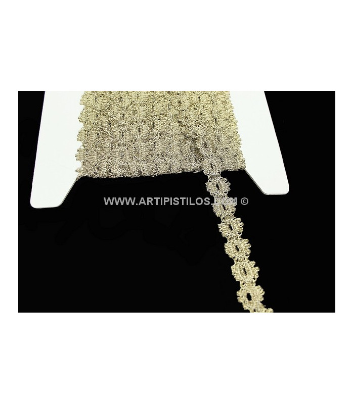 DENTELLE VINTAGE FIL MÉTALLISSÉ