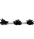 Bande de fleurs sur tulle